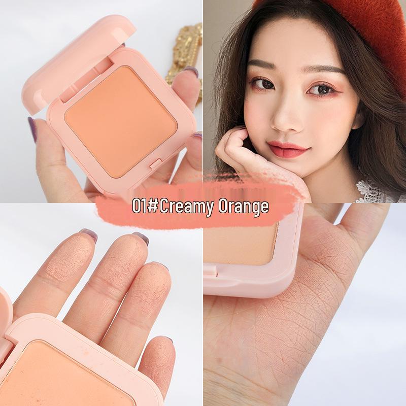 Lameila Rouge Élégant: Fard à joues authentique Nude Sun-Kissed - Orange naturel pour étudiants