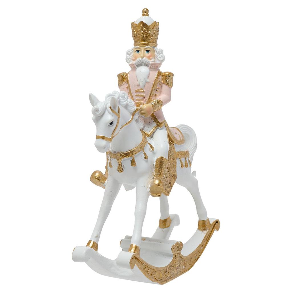 Pink Nutcracker On A Rocking Horse