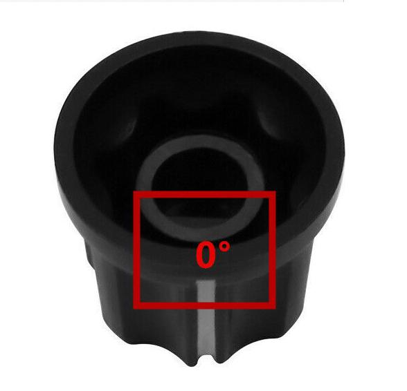 

FLEOR 8PCS Vintage D-Type Shaft Pots Knobs Amp Amplifier Knobs Buttons Black, 0° or 180° Style