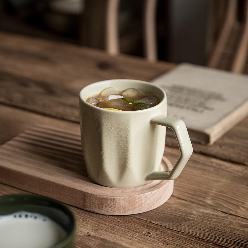 Retro Design Cup Household Drinking Cup Simple Coffee Cup Couple Ceramic Cup Light Luxury