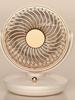 Studio Apartment Elegant Gold Rim Mini Table Fan Quiet Operation Adjustable Tilt Air Circulator  Handheld Mini Fan