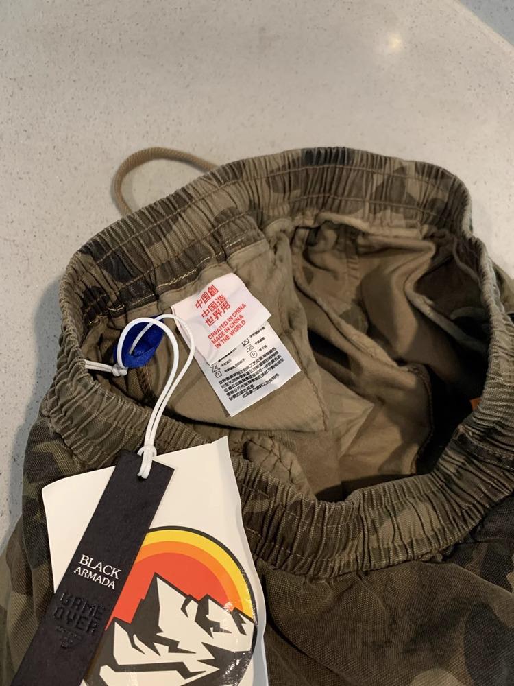 Męskie Retro Kamuflażowe Spodenki Robocze - Trend Lato 2025, Styl Uliczny Średniej Długości Spodnie Pięciopunktowe