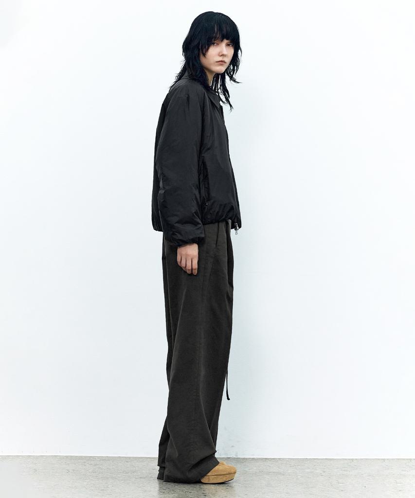 INSILENCE WOMEN Wide Chino Pants Charcoal