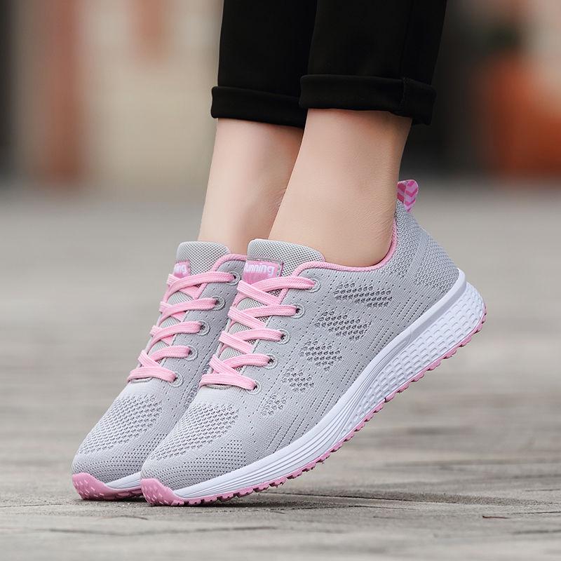 Damen Freizeitschuhe Atmungsaktive Sneaker Damenmode Mesh-Sneaker Schuhe Laufschuhe Damen