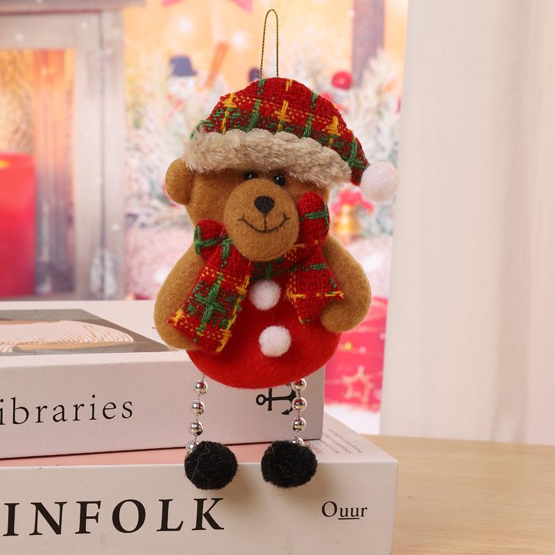 Santa Claus Fabric Doll Ornaments - Christmas Tree Decorations & Small Gift Pendants