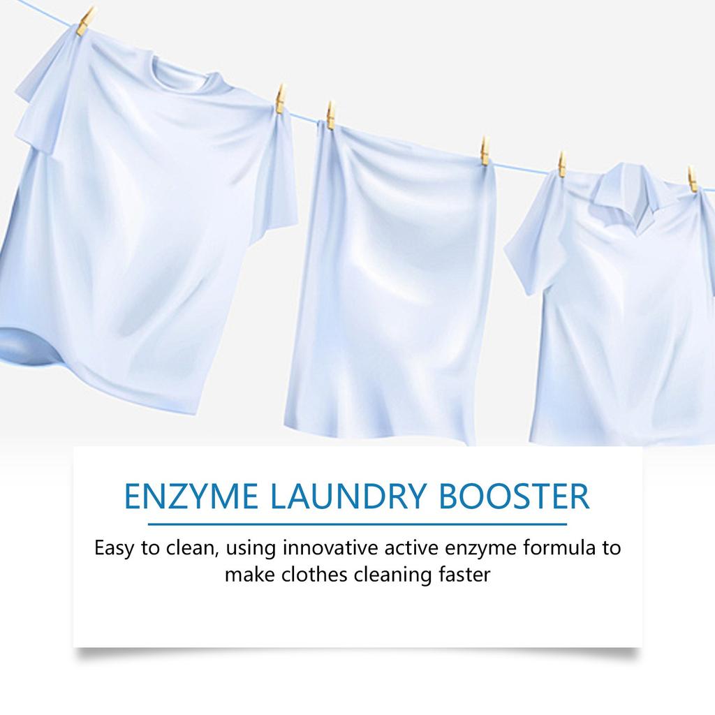 Hochaktives Waschenzym-Waschmittel zur Entfernung von Ölflecken, starke Reinigung, hartnäckige Flecken, 100 g