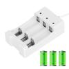 A03 White ABS Eco Friendly High Temperature Resistance 3 Slot USB Charger Charging for Aa AAA Battery