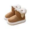 Mode Winter Wildlederimitat Baumwollschuhe Damen Winter Dicke Sohlen High Top Plüsch Baumwollpantoffeln Indoor Zuhause Outdoor Tragen Schneestiefel
