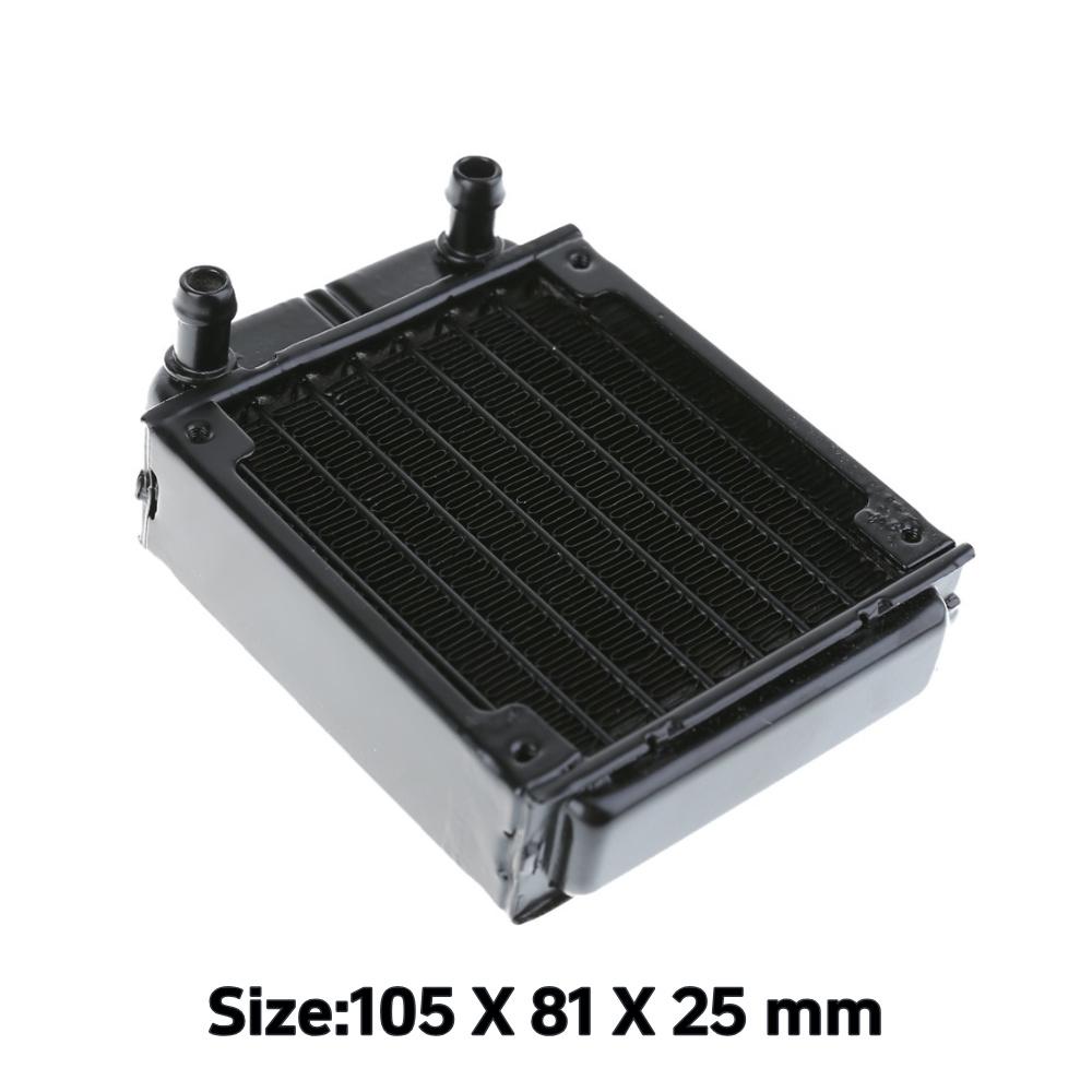 Алюминиевый радиатор водяного охлаждения 80 мм, 18 трубок, часть системы охлаждения процессора компьютера PC, теплоотвод, радиатор для компьютера 120/240/360 мм 80MM