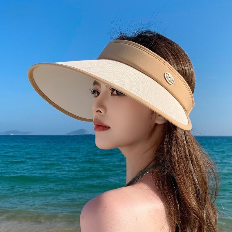 Polyester Sun Hat With Large Brim For Summer Outdoor Sun Protection And Breathability