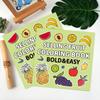 40-Page Fruit & Food Cartoon Doodle Coloring Book for Kids Aged 4+