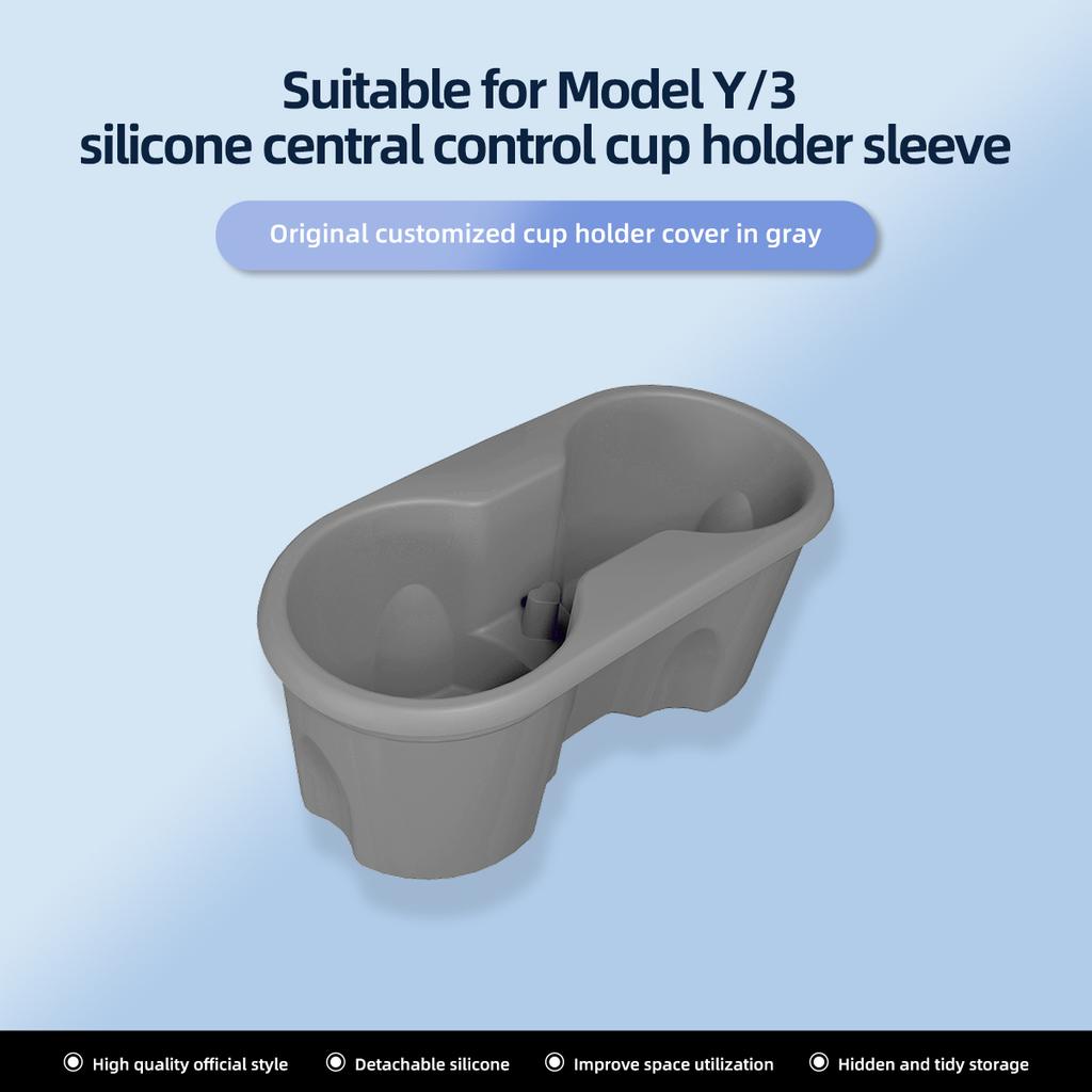 LUCKEASY for Tesla Model 3 Model Y 2023 Central Control Storage Box Ice Crystal Style Armrest Organizer Case Ca Accessories