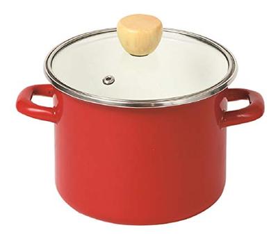 Garnek metalowy Pearl Metal HB-5069, Emaliowany, Głęboki, 5.