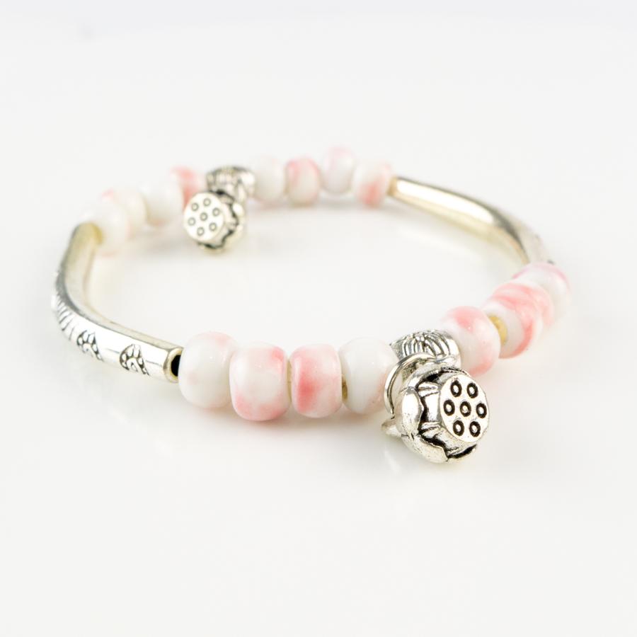 Women's Ceramic hand made DIY Bracelets Artware Retro bracelet for woman girl gift Fashion Jewelery #1555