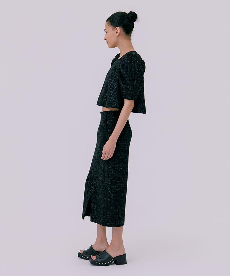 Bundercammer 26 Tweed Skirt_Black(Tweed Skirt_Black)
