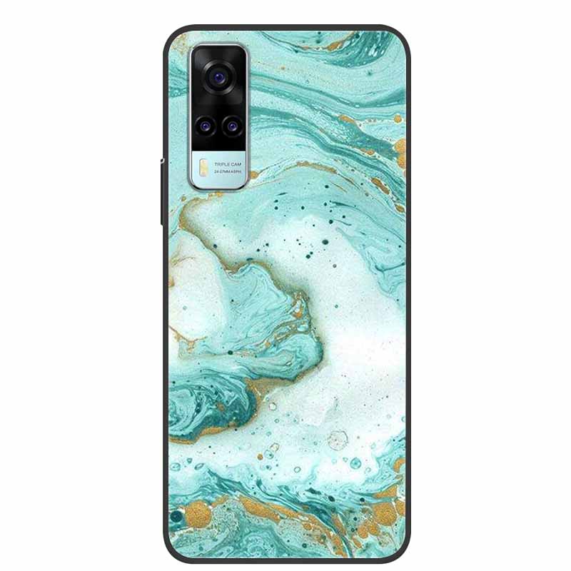 For Vivo Y31 Case Y53S Y11S Y12S V2026 Marble Soft TPU Silicone Protect Phone Cover For Vivo Y31 2021 Back Case Funda Y 31 Coque
