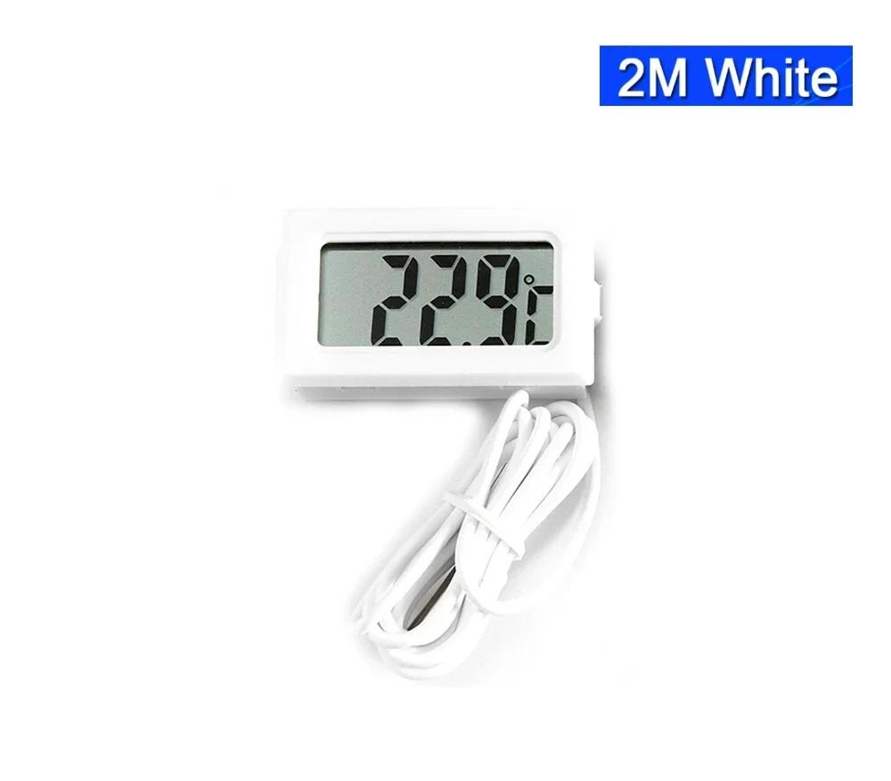 TPM-10 Mini LCD Digital Thermometer Aquarium Car Water Bath Temperature Tester Detector Monitor Embedded Temperature Sensor 1/2M