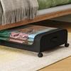 Under-Bed Storage Box with Wheels Large Capacity Dustproof Multi-Purpose Storage Container Clothes Toys Organizer with Clear Window