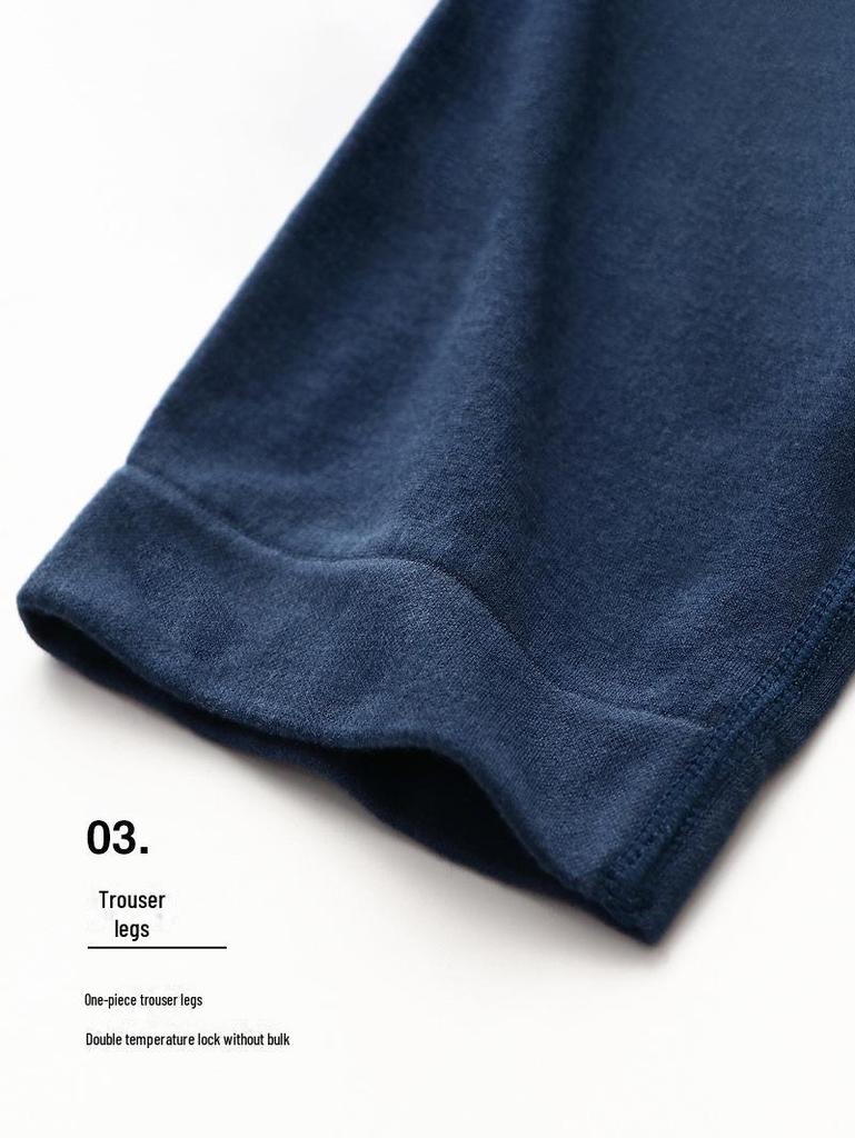 Men's Thin Seamless Toyobo Silk Trousers - Elastic, Warm, Large Size, Nude Feel - Ideal for Autumn and Winter.