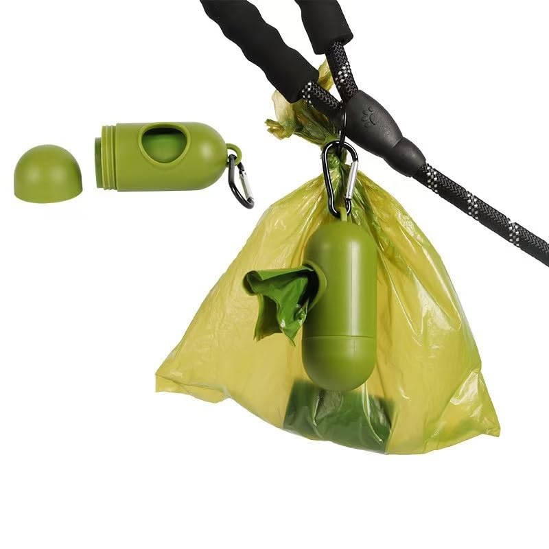 Yuni Muni Scented Poop with Removal Container and Lanyard Available in and Melon for Dogs and Pets 23 x 33 Bags, Odor-Free, Clip, Strawberry, Coffee,