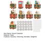 24 Empty Advent Calendar Boxes To Fill Red Green Christmas Train Gift Boxes 24 Days of Christmas Countdown Calendar for Kids Xmas Party Decoration
