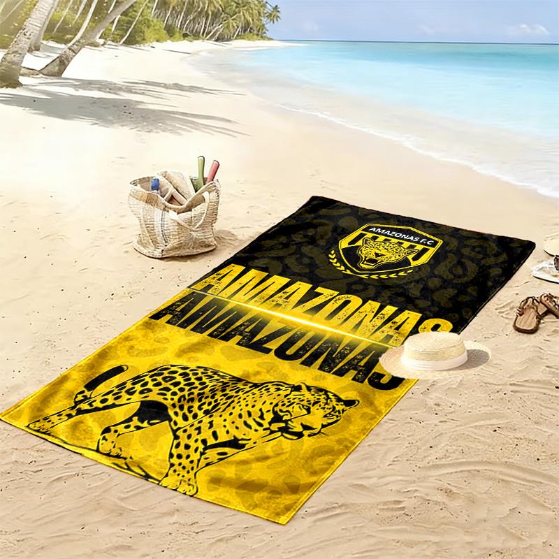 AMAZONAS FC Logo Aufdruck Strandtuch, Großes Weiches Schnelltrocknendes Handtuch für Strand Camping Schwimmen