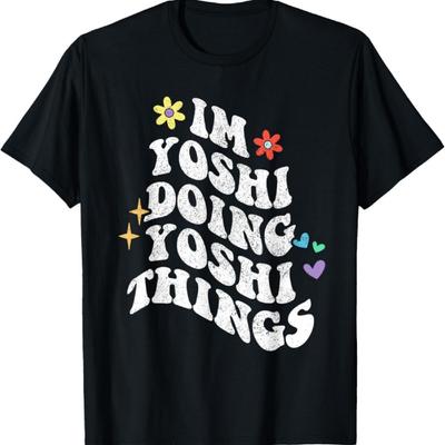 Retro Groovy Im Yoshi Doing Yoshi Things Funny Mother's Day T-Shirt