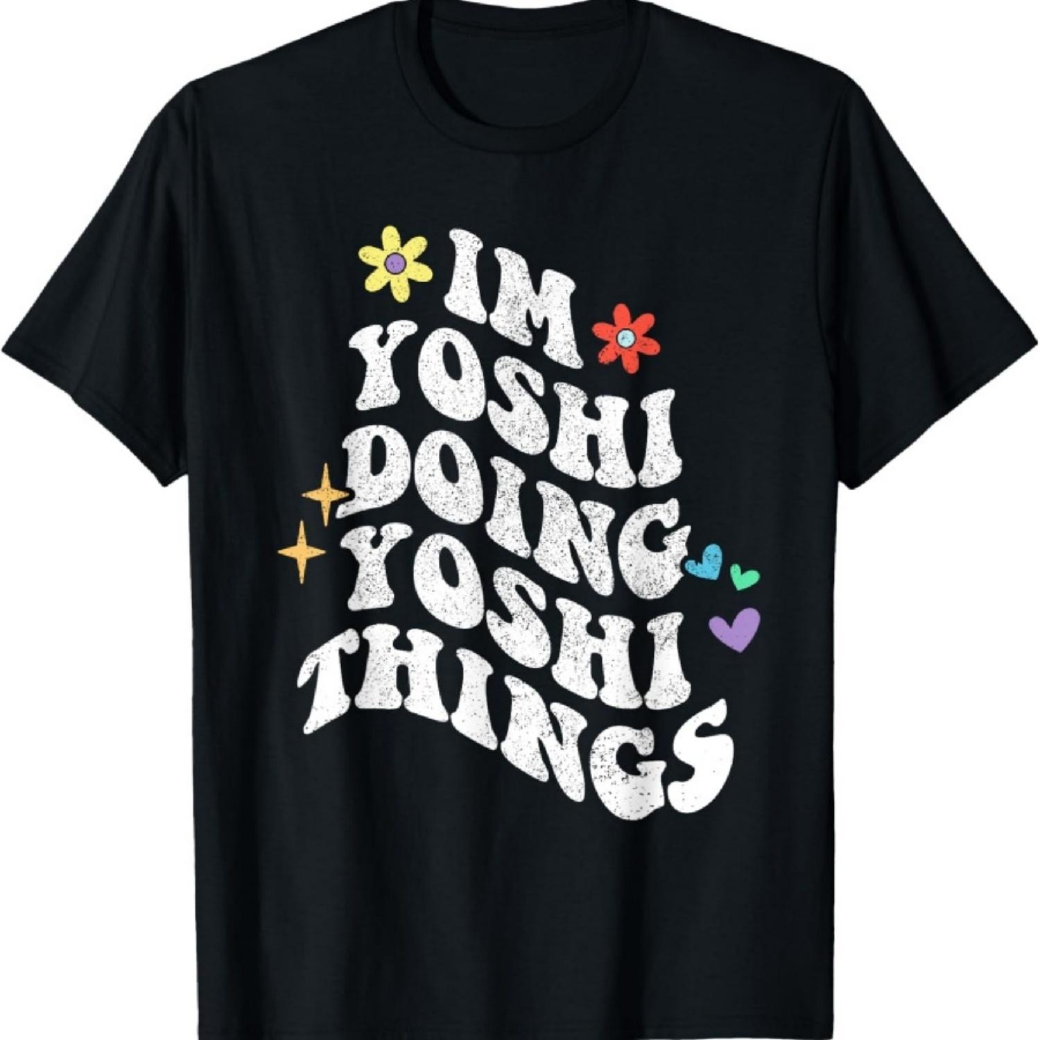 

Ретро Груви Я Йоши Делаю Йоши Вещи Смешная Футболка на День Матери XXXXXL чёрный