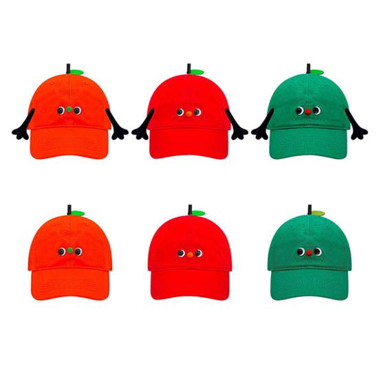 Baseball Hat Breathable Fabric Adjustable Buckle Fruit Design Sun Protection Hat Kids Adult Summer Outdoor Travel Hat