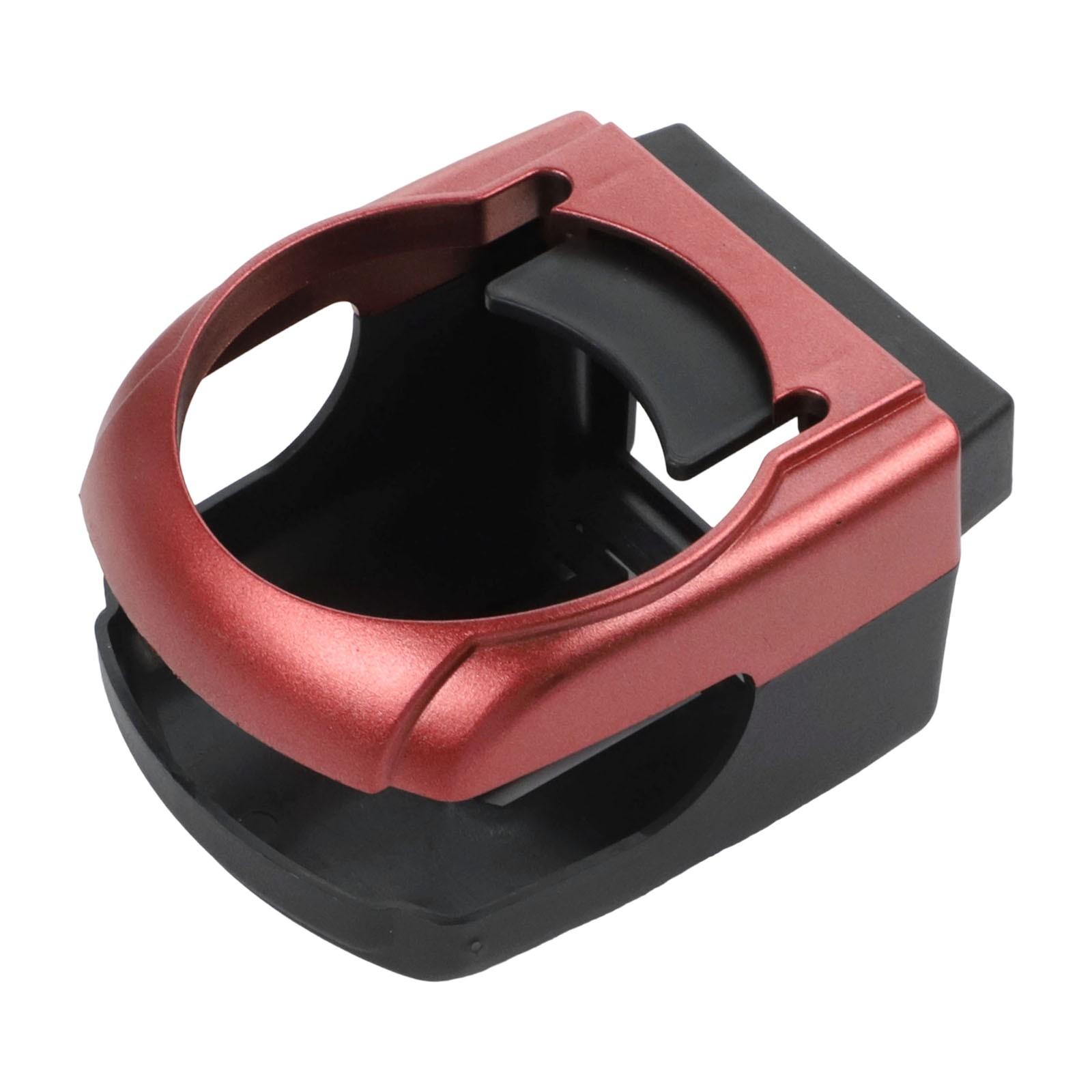 Convenient Car Drink Holder High Compatibility with Horizontal Blade Outlets красный