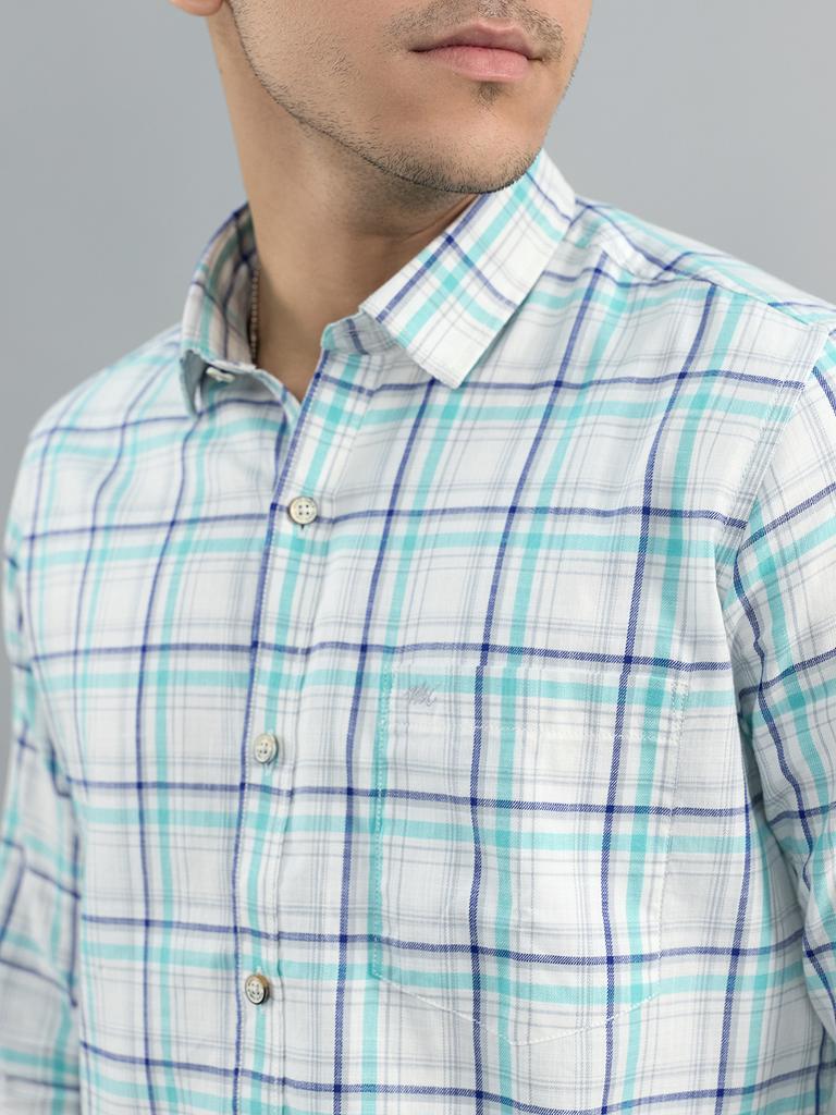 Monte Carlo Mens Regular Fit Check Full Sleeve Shirt