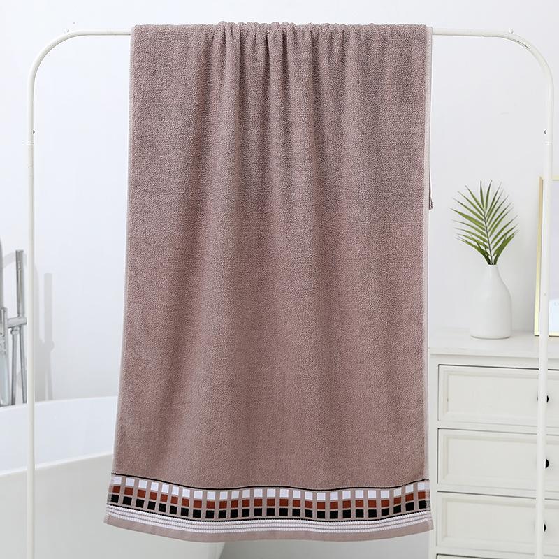 Bath Towels Quick-Drying, Absorbent, Machine Washable Oblong Bathroom Towels - Contemporary Style for Home, Beach, Hotel Bath Towel Collection