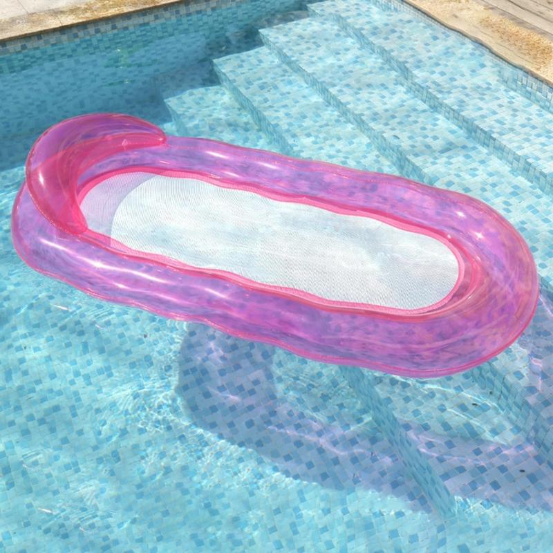 Inflatable Pool Lounger, Pool Float, Water Floating Air Bed Kids Beach Pool Toy