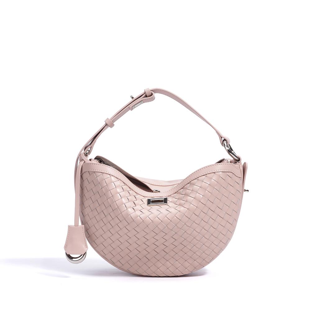 New Woven Niche Design Crescent Bag Shoulder Bag Fashion Simple Casual Messenger Bag Women