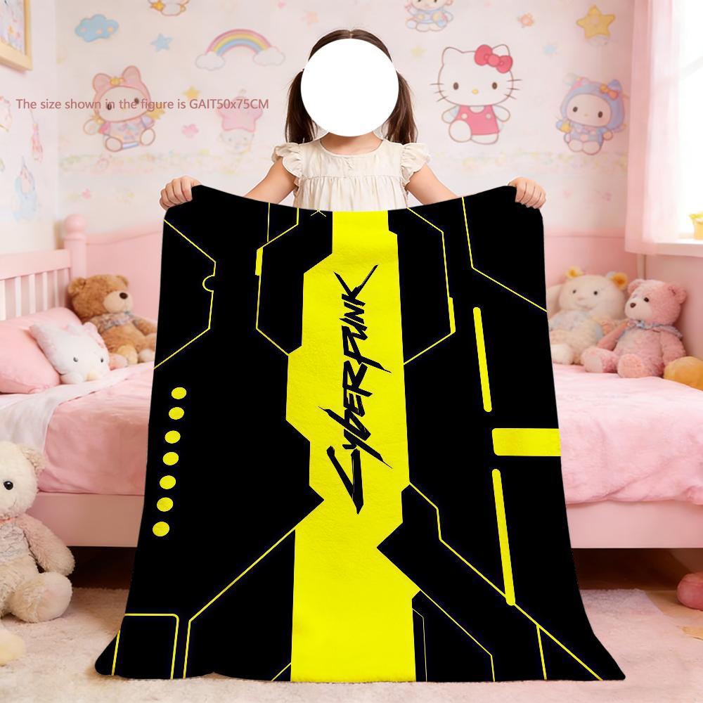 COOL-C-Cyberpunk E-Edgerunners Blanket For Soft Throw Blanket for Picnic Bed Sofa Home Bedroom Cozy Warm Comfortable