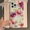 Květinový vzor ibišku Pouzdro na telefon Pro iPhone 16 15 14 13 12 11 Pro Max XS X XR Plus Mini SE 2020 2022 Bumper Funda