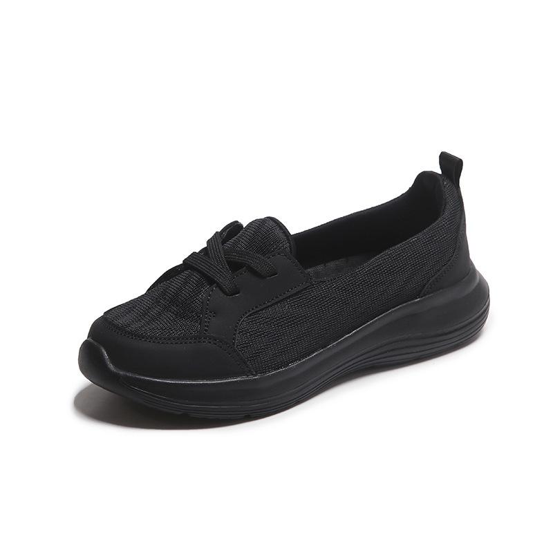 Lazy Shoes For Footwear Cross-Border Four-Season Casual Women's Shoes New Style Mother's Shoes Low Top Flat-Sole Walking Shoes
