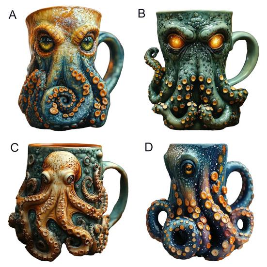 Cthulhu-Inspired Octopus Beer Mug Medieval Pirate Viking Tankard 3D Dragon Collector Cup for Bar Home Decor Unique