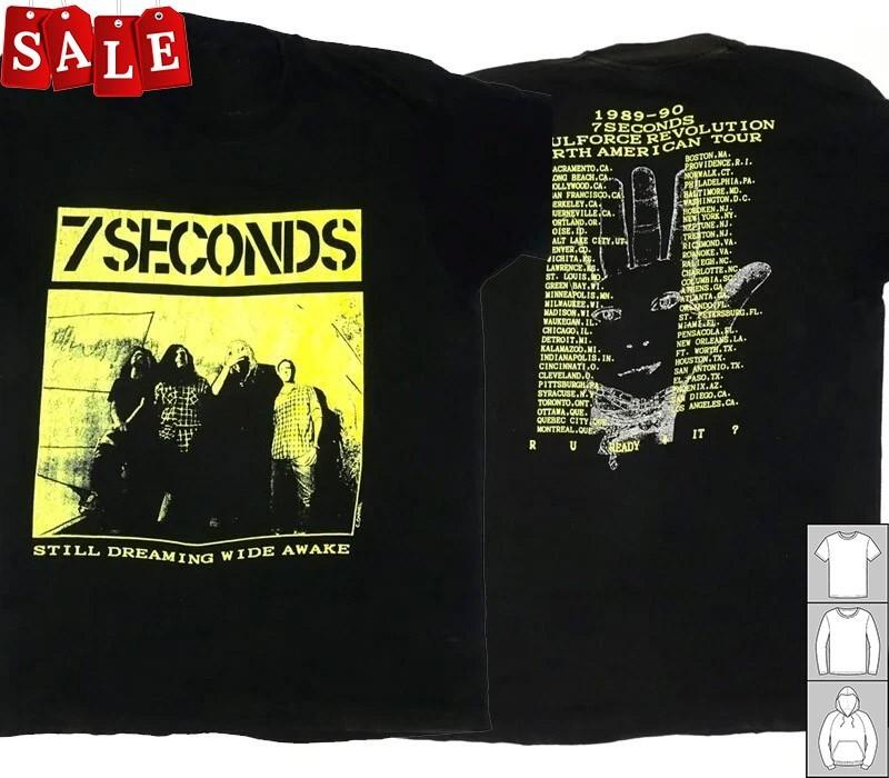 Hot 7 Seconds – Still Dreaming Wide Awake Soulforce Black All Size Shirt LW956 XXL