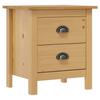 Bedside Table Hill 46x35x49.5 Cm Solid Pine Wood