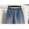 DIMANAF 2026 Spring Summer Women Plus Size Loose Jeans New Fashion Lady Denim Long Pants Oversized Bottoms