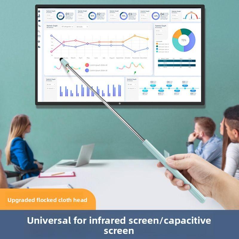 38cm TPEN Retractable Whip Pen Ipad Magnetic Applicable Learning Tablet Teaching All-in-one Touch Screen Pen