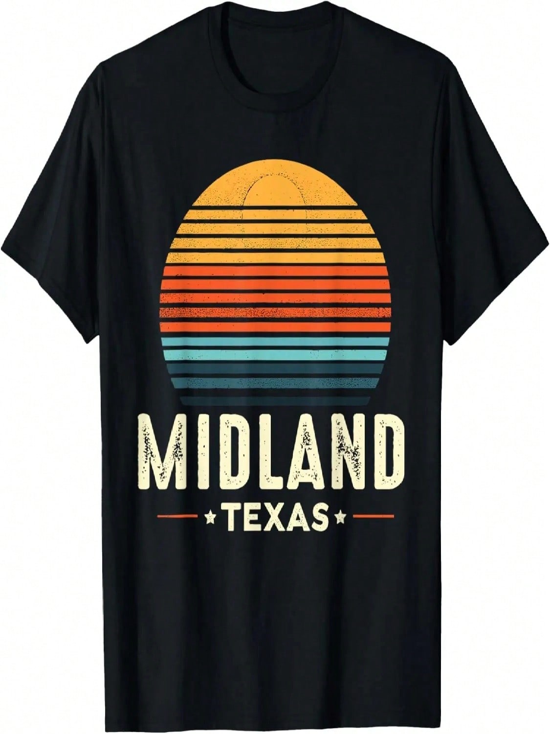 Retro Sunset Midland Texas T-Shirt S