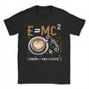 Unisex Unisexs Tshirt Emc2 Energy Coffee Vintage Pure Cotton Tee Shirt Short Sleeve Nerd T Shirt Round Collar Clothing Party