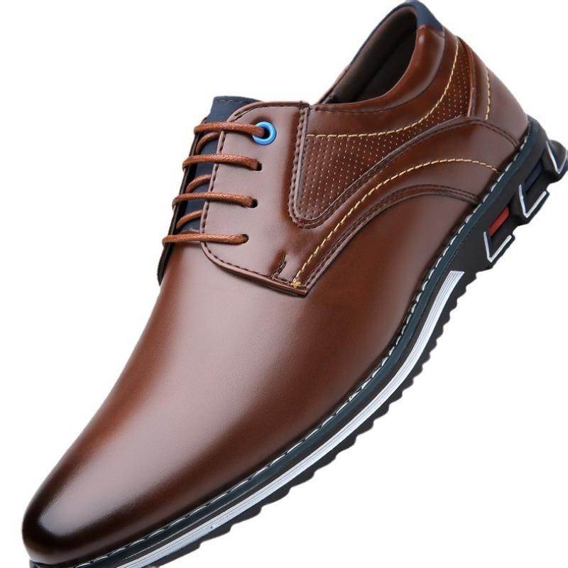 New Large Size 38-53 Pu Leather Dress Shoes for Men Designer Soft-soled Male Driving Shoes Fashion Solid Color Light Men's Shoes