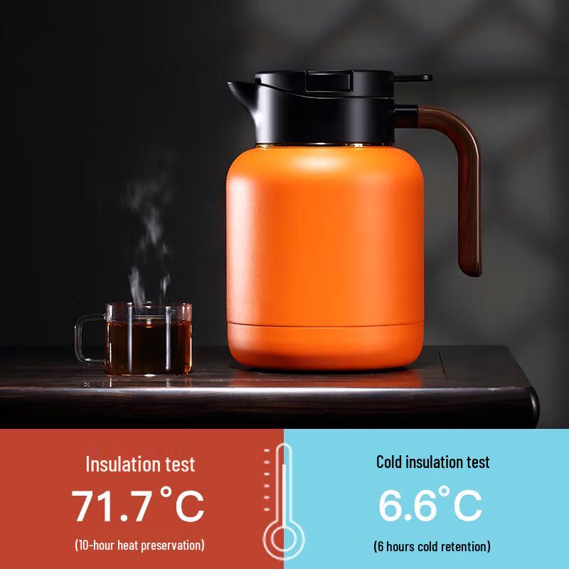 Shangming Titanium Insulated Stewing Teapot with Temperature Display