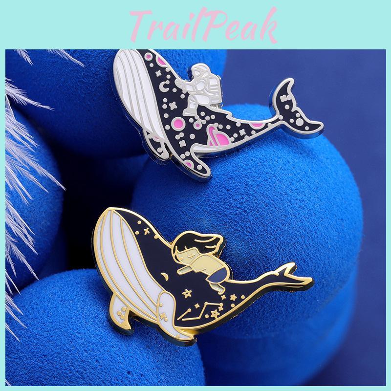Unique Whale Enamel Badge Stunning Cartoon Design Perfect For Fashionable Outfits And Accessories