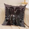 AAlbaniaS Flag Cushion Cover Short plush Doublesided Print Square Throw Pillow Covers Sofa Home Cushion Decor