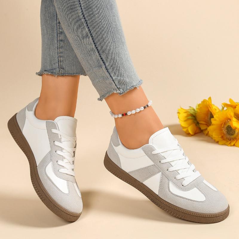 Sommer neue flache Schuhe für Damen, modische Schnür-Vulkanisierte Schuhe, bequeme tägliche Freizeitschuhe
