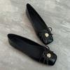 French small single shoes new square head shallow mouth flat shoes small fragrant soft sole Mary Jane shoes
